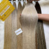 28 Inch Straight Platinum Blonde Color Flat Tip Hair Extensions for Salon