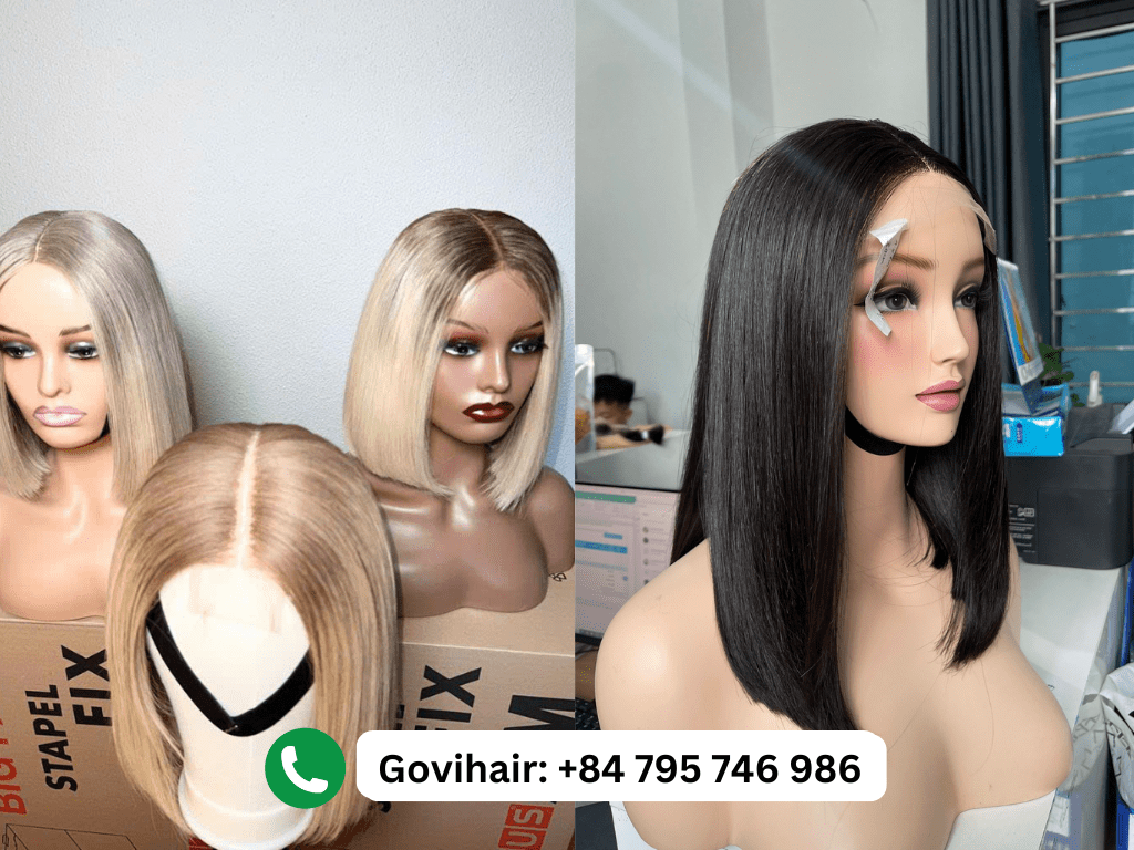 Vietnamese hair bob wigs are styled to bob haircut