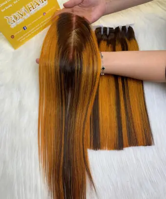 HD Lace Closure 2x6 Ombre Color Vietnamese Hair