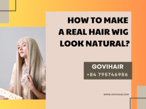 How to make a real hair wig look natural