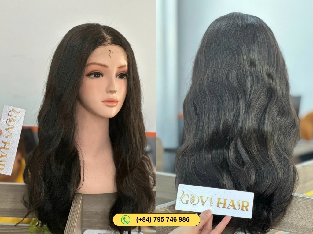 Human hair closure wigs HD lace 4x4