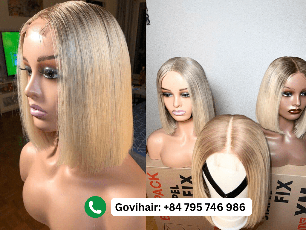 Vietnamese hair lace front bob wigs give you a more natural-looking hairline Vietnamese hair lace front bob wigs give you a more natural-looking hairline