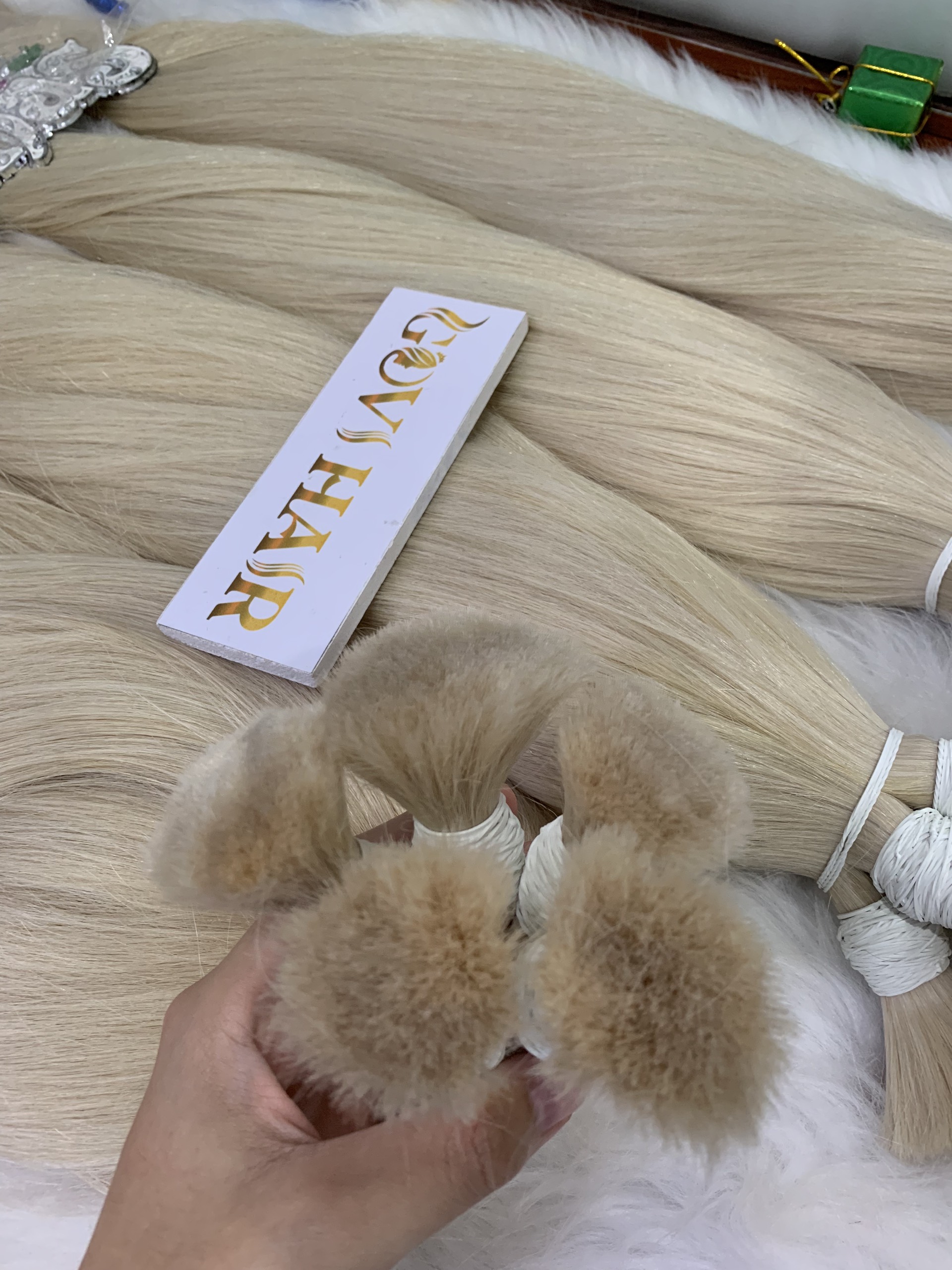 100% Raw Human Hair Bundles #60 Color For Salon Owner 4 Blonde Bleach Hair Super Premium 100% Vietnamese Raw Hair