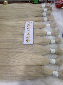 100% Raw Human Hair Bundles #60 Color For Salon Owner 9 Blonde Bleach Hair Super Premium 100% Vietnamese Raw Human Hair