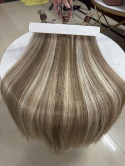 Bulk Human Hair for Braiding 24 Inch Mix Piano #8/24