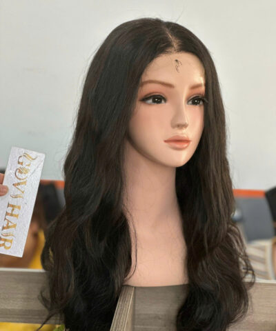 Closure Wigs HD Lace 4x4 Body Wave Natural Black Color 18 Inches Premium Vietnamese Hair Wigs