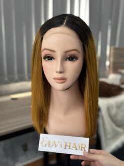 6 Inches Human Hair Bob Wigs Ombre Color Lace 4x4 6 Closure Wigs Lace 4x4 Bone Straight Bob Wigs 6 Inches Ombre Color Premium Vietnamese Hair