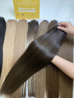 Feather Line Hair Extensions Bonestraight 2 Color 20 Inches Premium Vietnamese Hair