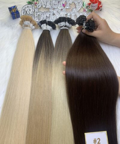 32 Inch Straight #2 Dark Brown Color Flat Tip Hair Extensions Pre Bonded Keratin 7 Flat Tip Hair Extensions Bone Straight 24 Inches 2 Color Premium Vietnam Hair