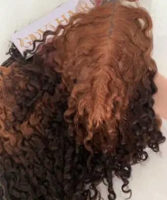 HD Lace Closure 2x6 Curly Ombre Color Remy Quality Vietnamese Hair