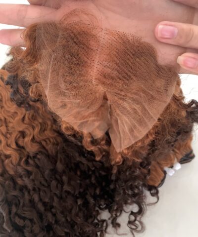 HD Lace Closure 2x6 Curly Ombre Color Remy Vietnamese Hair