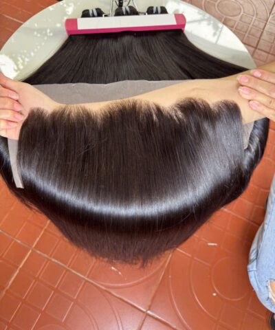 HD Lace Frontal 13x6 Bone Straight 26 Inch Natural Color
