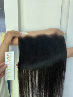 HD Lace Frontal 13x6 Bone Straight Natural Color Premium Vietnam Hair