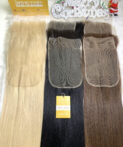 HD Lace Frontal 2x4 Bone Straight Blonde Color Premium Quality Vietnamese Hair