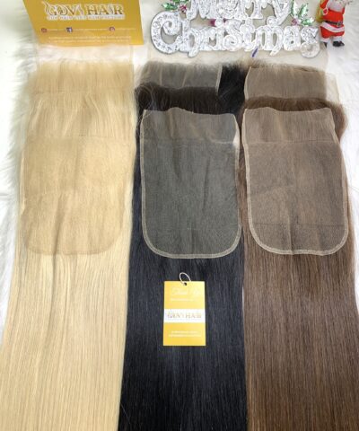 HD Lace Frontal 2x4 Bone Straight Blonde Color Premium Quality Vietnamese Hair