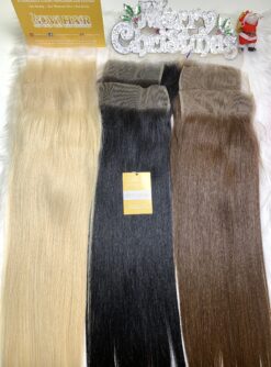 HD Lace Frontal 2x4 Bone Straight Blonde Color Premium Vietnam Hair