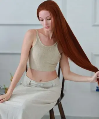 Human Hair Closure wig 4x4 HD Lace Bone straight Light Brown color