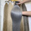 24 Inch Straight Grey Color Hot Fusion I Tip Hair Extensions 11 I Tip Hair Extensions Grey Color High Quality Vietnamese Hair Wholesale Price