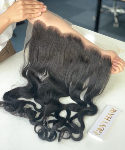 Lace Frontal 13x6 Natural Color Wavy Premium Hair