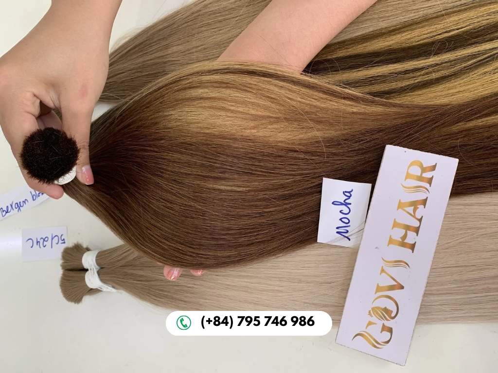 Mocha Straight Bulk Hair Delivers Premium Vietnamese Quality