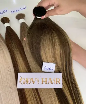 Straight Bulk Human Hair for Braiding Dubai Color