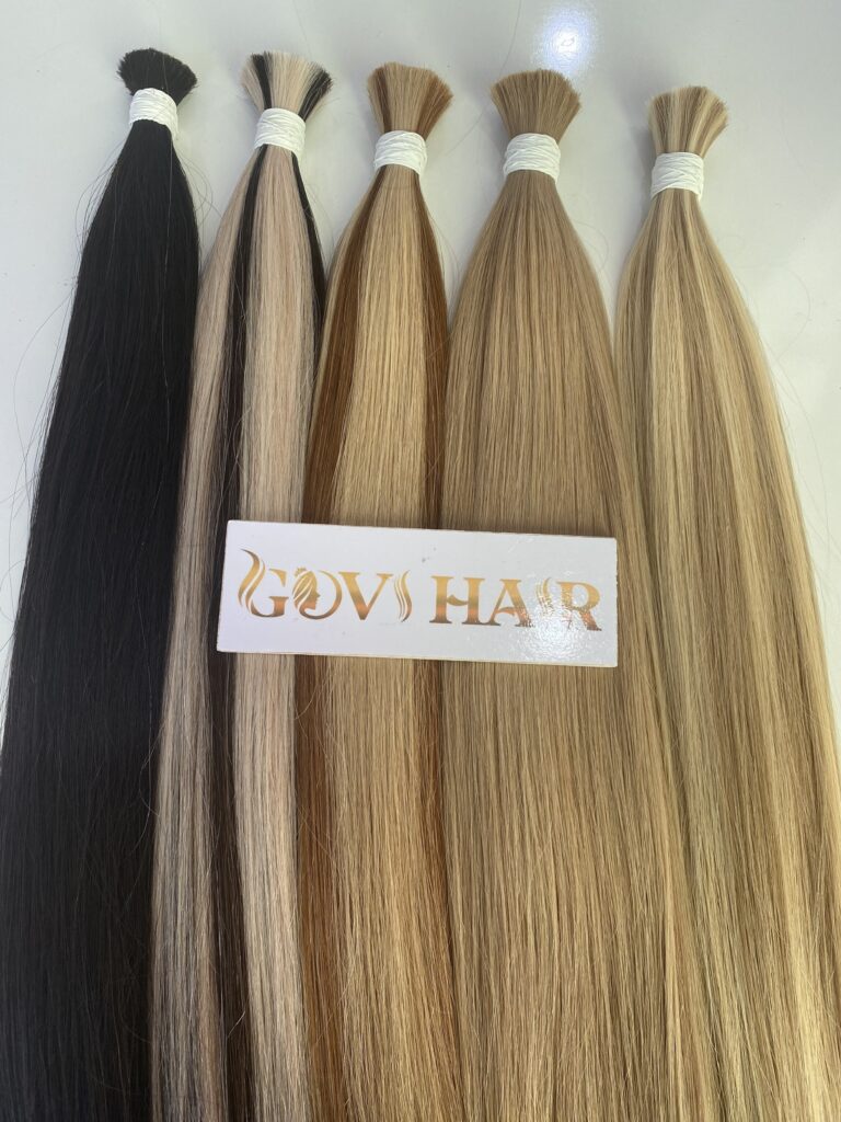 New Natural Straight Hair Bulk Hair Extensions High Quality Raw Vietnamese Hair Product