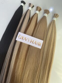 New Natural Straight Hair Bulk Hair Extensions High Quality Raw Vietnamese Hair