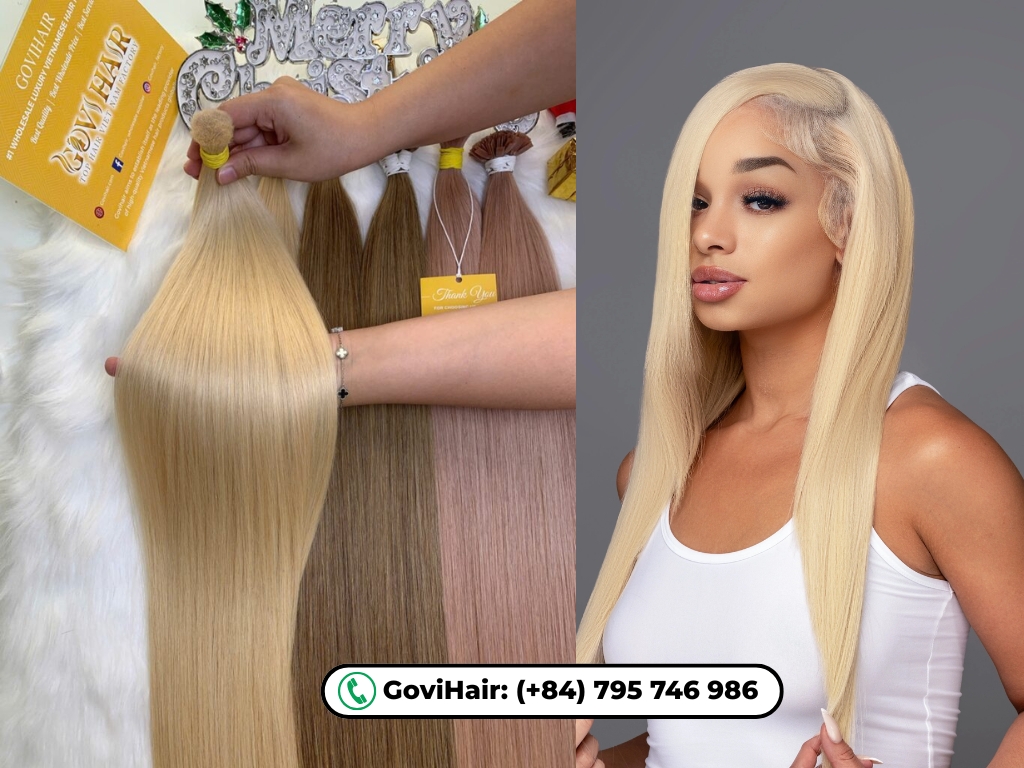 Raw blonde hair offers unmatched purity and strength.