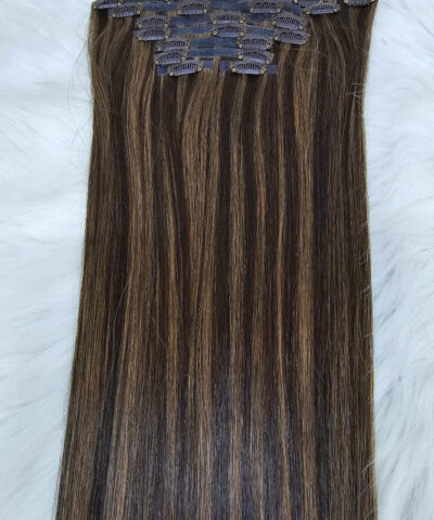 Seamless Clip In Hair Extensions Mix Piano Color