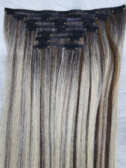 Seamless Clip In Hair Extensions Mix Blonde Color