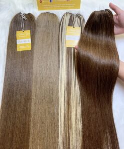 #6 Chestnut Brown Feather Weft Hair Extensions