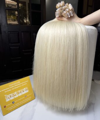 Straight #613 Blonde Color Tape In Hair Extensions
