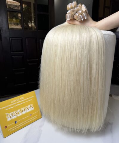 Straight #613 Blonde Color Tape In Hair Extensions