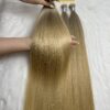 Straight Bulk Human Hair for Braiding 22 Inch Bergen Blonde