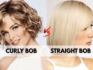 Straight vs curly bob