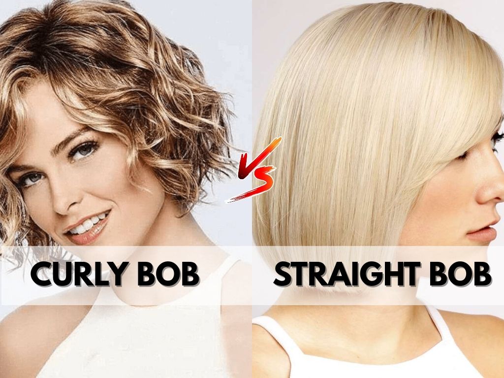 Straight vs curly bob