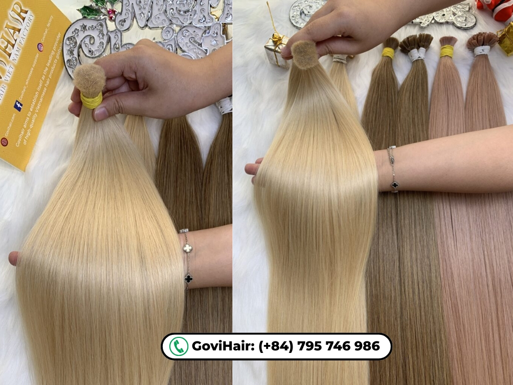 The hair lifts beautifully and can be dyed into icy, ash, or pastel tones.