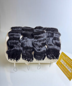 Alternative view of 26 Inch Wavy Natural Color H6 Feather Hair Extensions 100% Human Hair