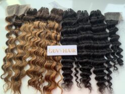 26 Inches Wavy Machine Weft Hair Extensions Ombre Color 8 Weft Hair Extensions Wavy Hair 26 Inches Ombre Color High Quality Vietnamese Hair