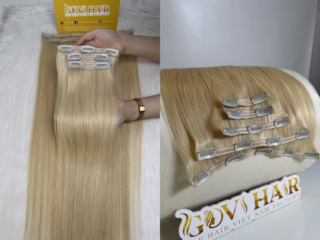 Blonde Clip-in Hair Extensions