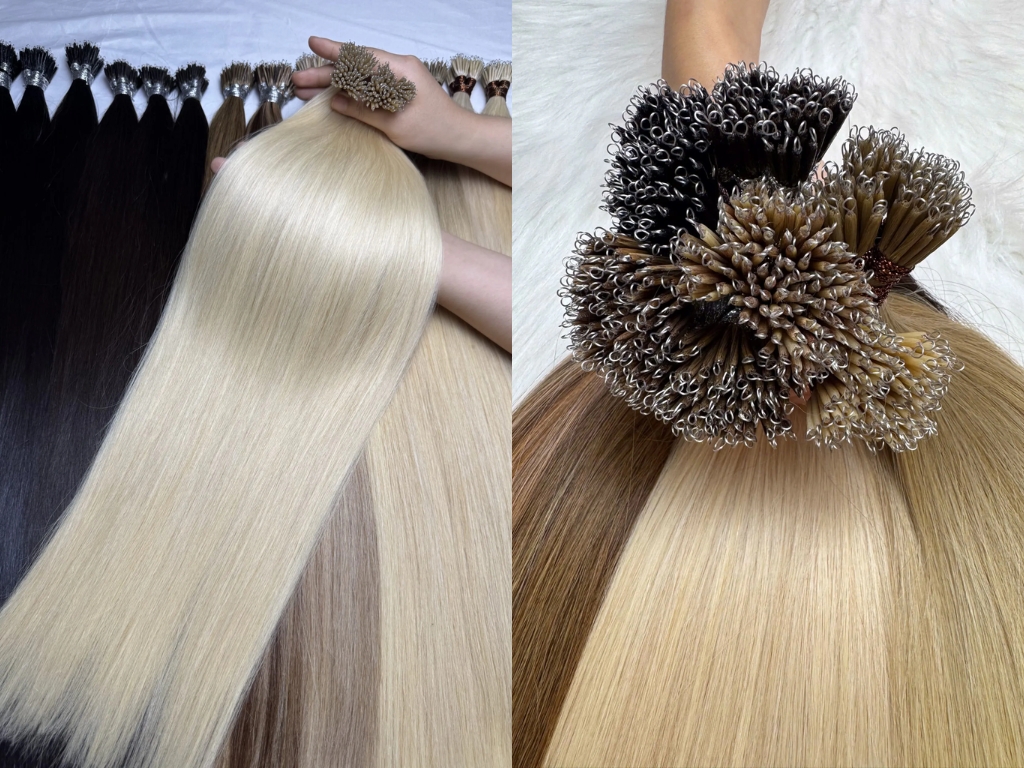 Blonde Nano Ring Hair Extensions