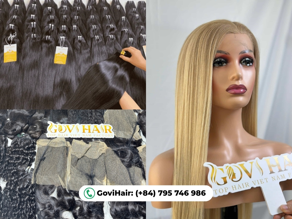 Popular wigs, hair extensions from Vietnamese hair suppliers.