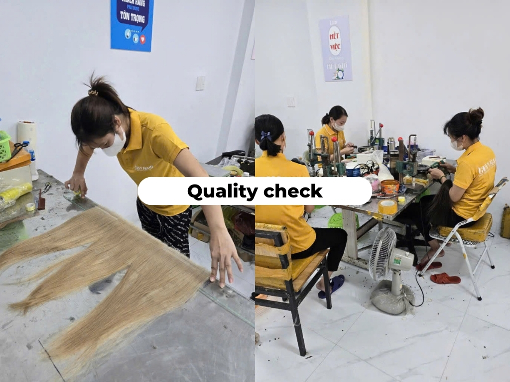 Vietnamese hair suppliers all have quality control procedures in place during production.