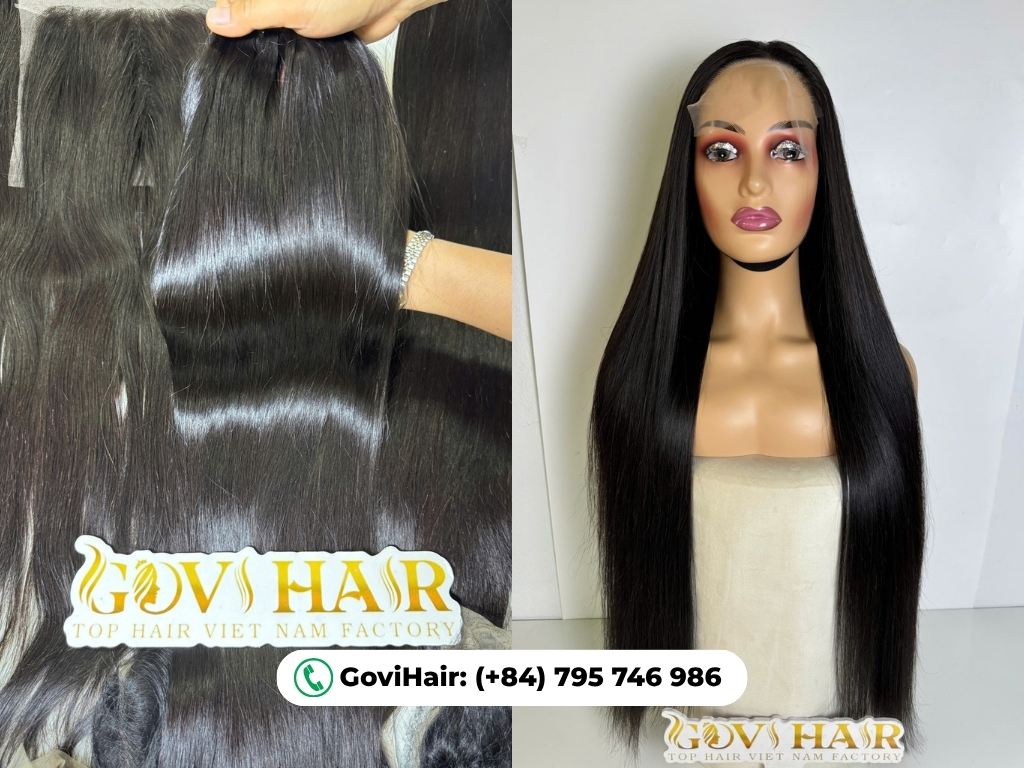 Virgin hair premium quality in Vietnamese hair factory