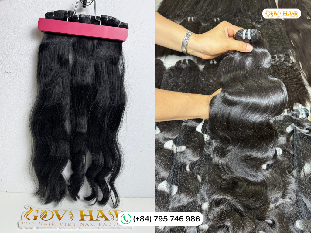 How to Choose Vietnamese Wavy Hair: Top 6 Trends Compared (2026) 2 Comparison of natural wave versus steam-set Vietnamese wavy hair bundles