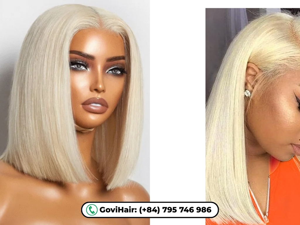 13x4 HD Lace Front Human Hair Bob Wigs 180% Density 7 The 13x4 HD Lace Front Human Hair Bob Wig 180% Density stands out thanks