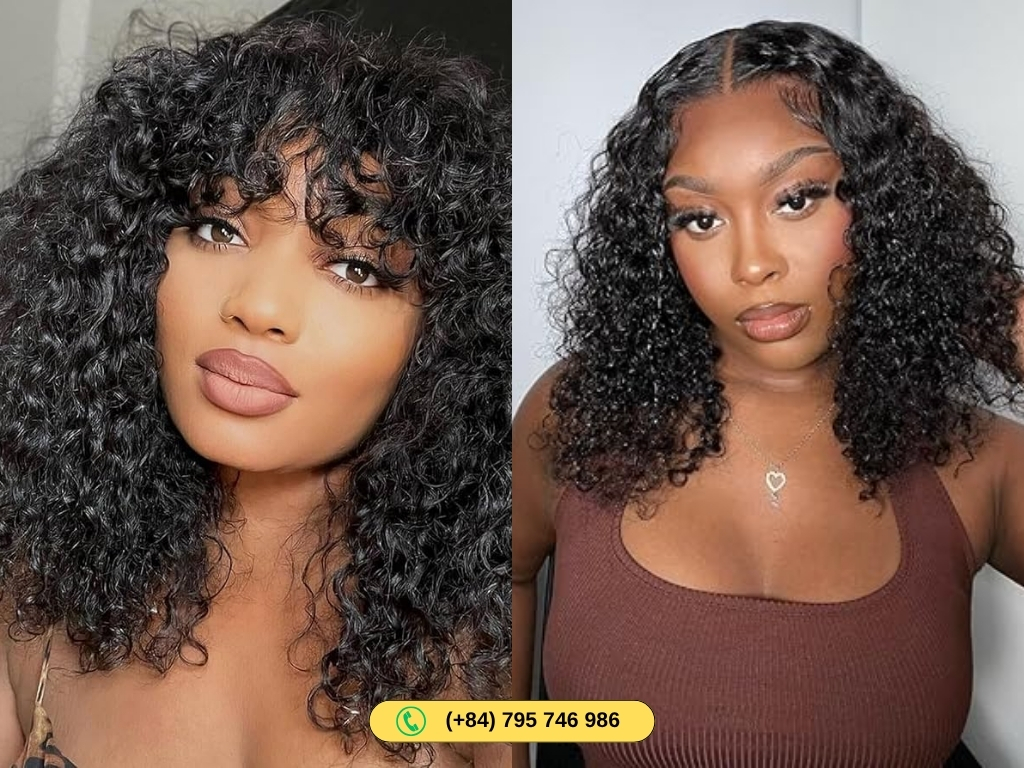 Caring for the short 100% human hair curly bob wigs