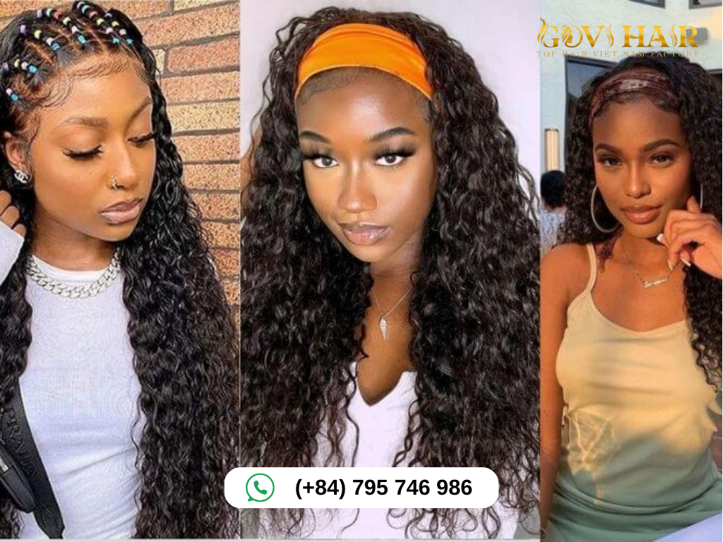 Accessorized Deep Wave Hairstyles