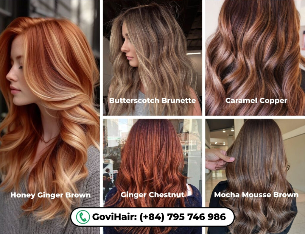 Best Ginger Brown Shades for Medium Skin Tones