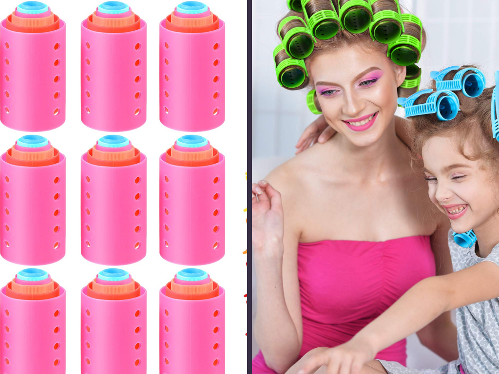 Best Hair Rollers to Style Curtain Bangs:Magnetic Rollers